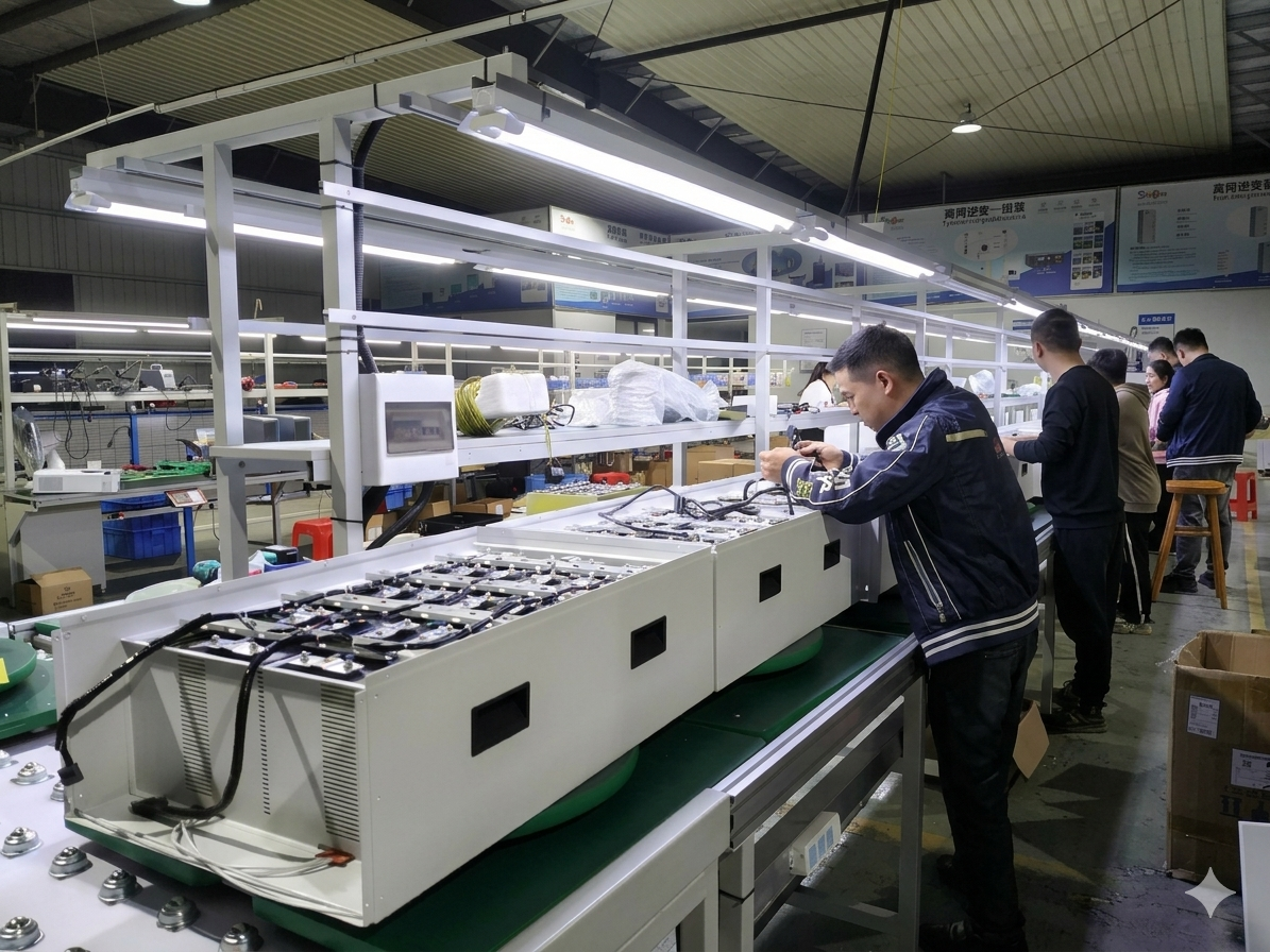 Factory audit and quality control on Chinese production line